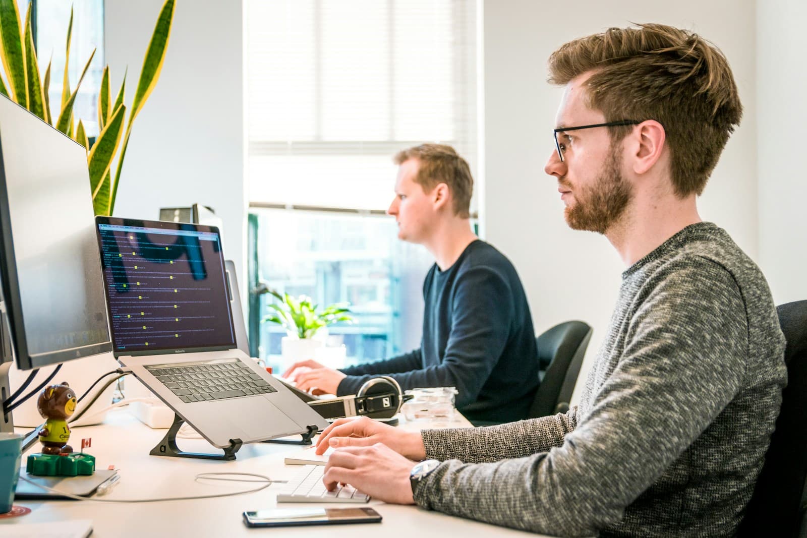 A team reviewing business software requirements